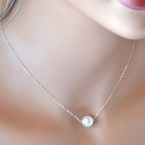 Beautiful Pearl Silver Necklace